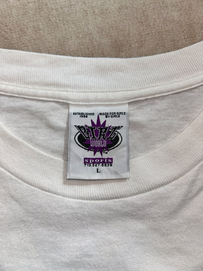 90's GIRLS WORLD「MOM　RULES」グラフィックTシャツ