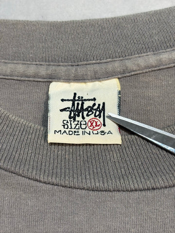 90's STUSSY「World Tour」USA製 スケートTシャツ