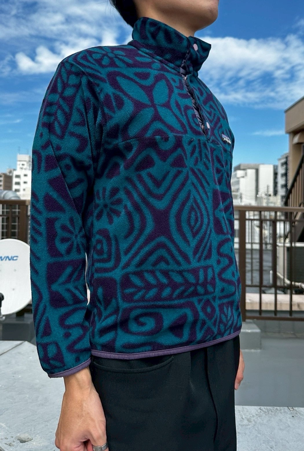 90's PATAGONIA「SYNCHILLA Snap-T 」カナダ製　フリースプルオーバー