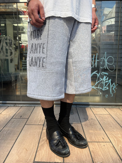 REMAKE  SWEATS DOUBLE KNEE SHORTS