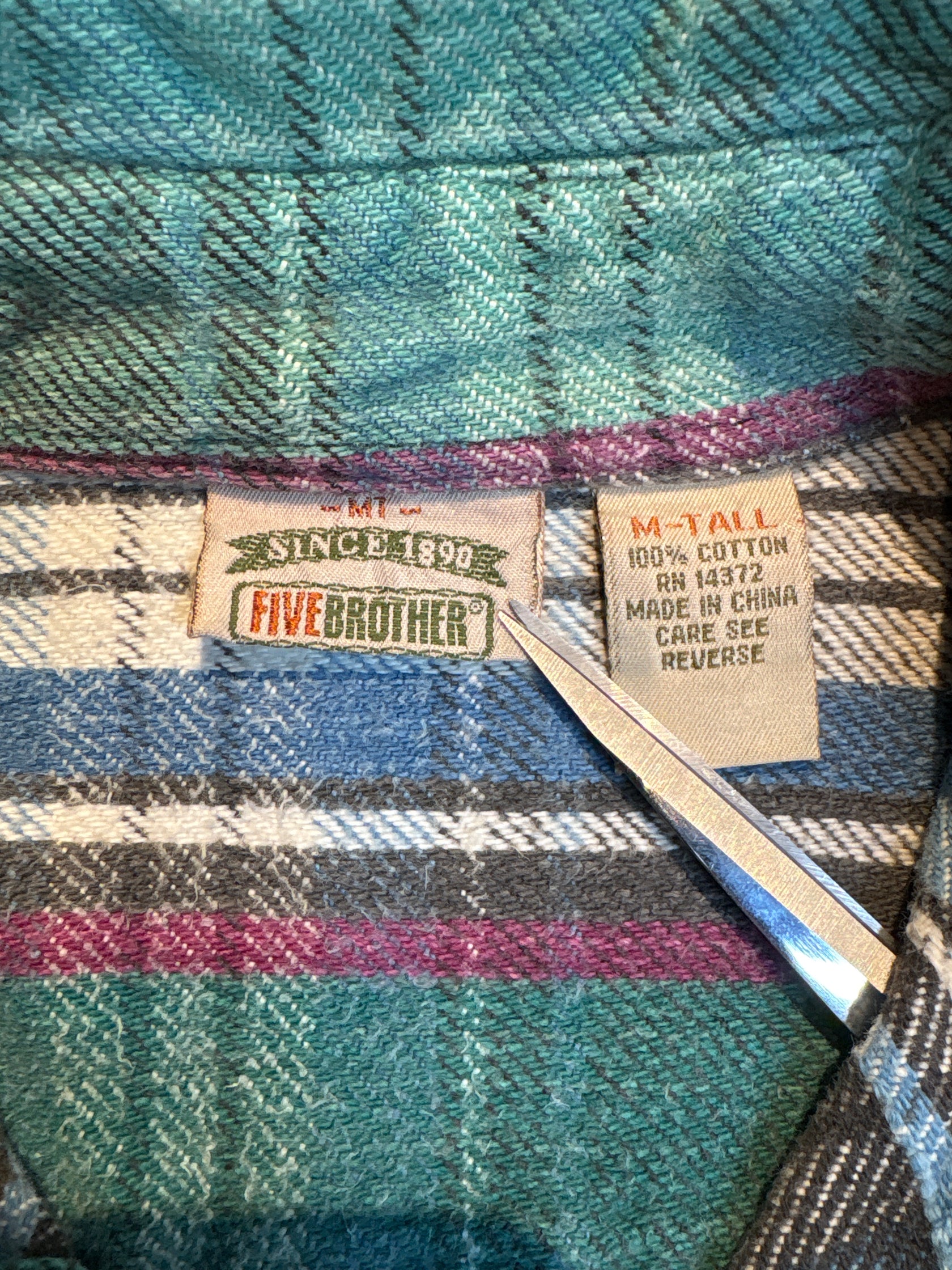 00's「FIVE BROTHERS」ネルシャツ