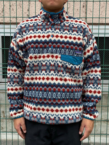 10's PATAGONIA Synchilla Snap-T「クリフ柄」フリースプルオーバー