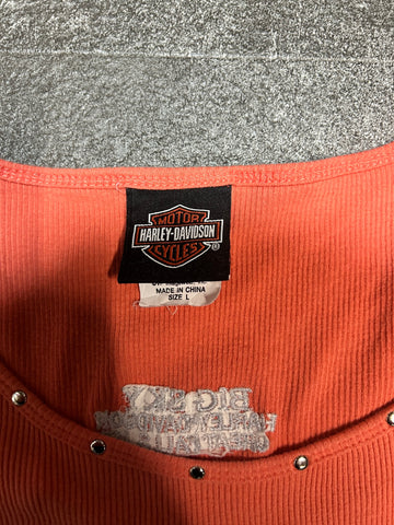 00's 「Harley Davidson」レディースタンクトップ