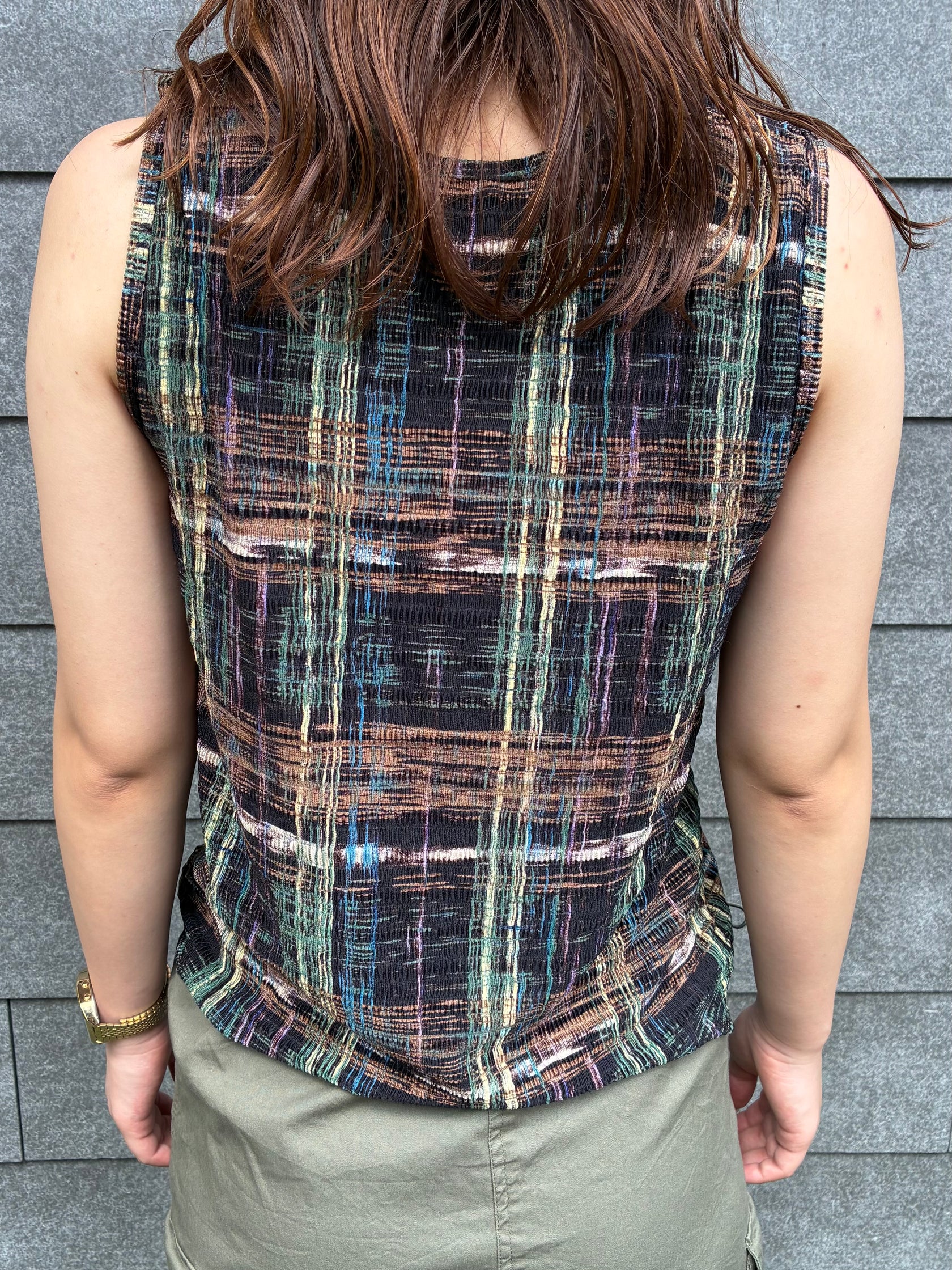90's「Pleat Pleat by RAFAEL」ノースリーブタンクトップ