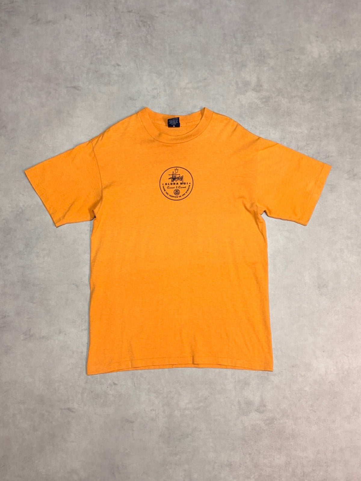 90's STUSSY「Aloha Nui」USA製 スケートTシャツ