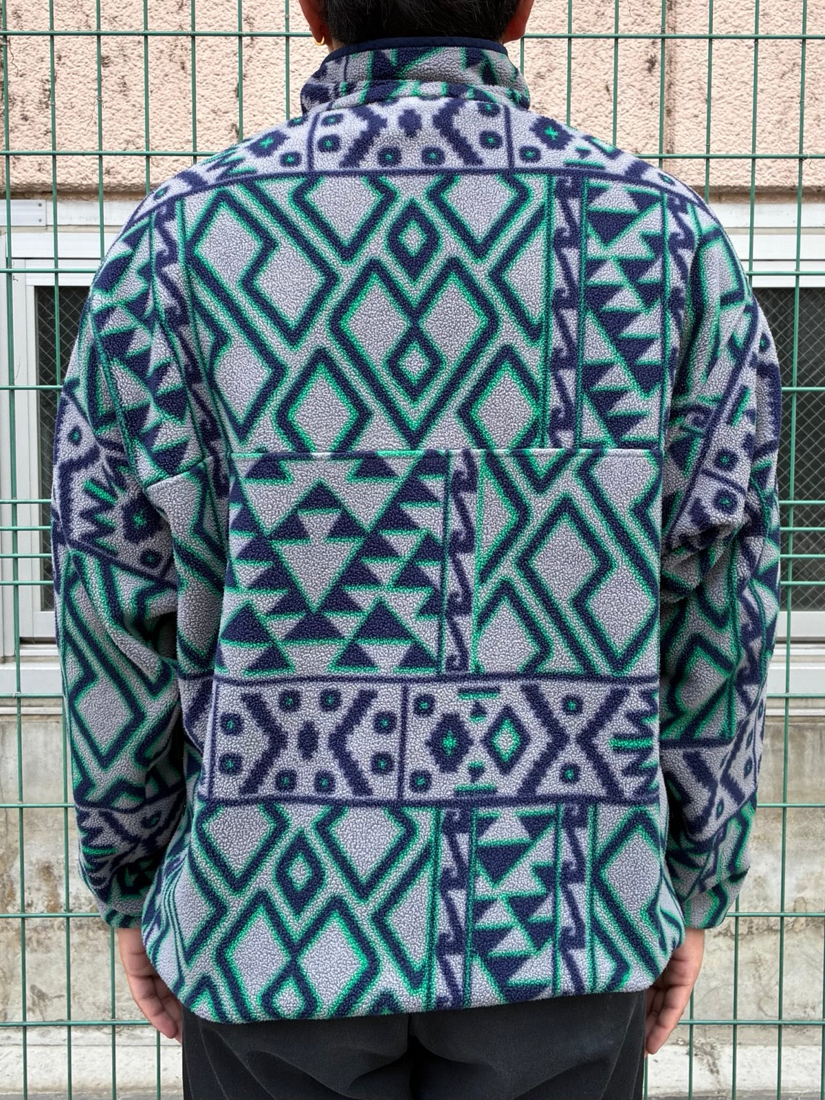 10's PATAGONIA Synchilla Snap-T「モンタナシエテ柄」フリースプルオーバー
