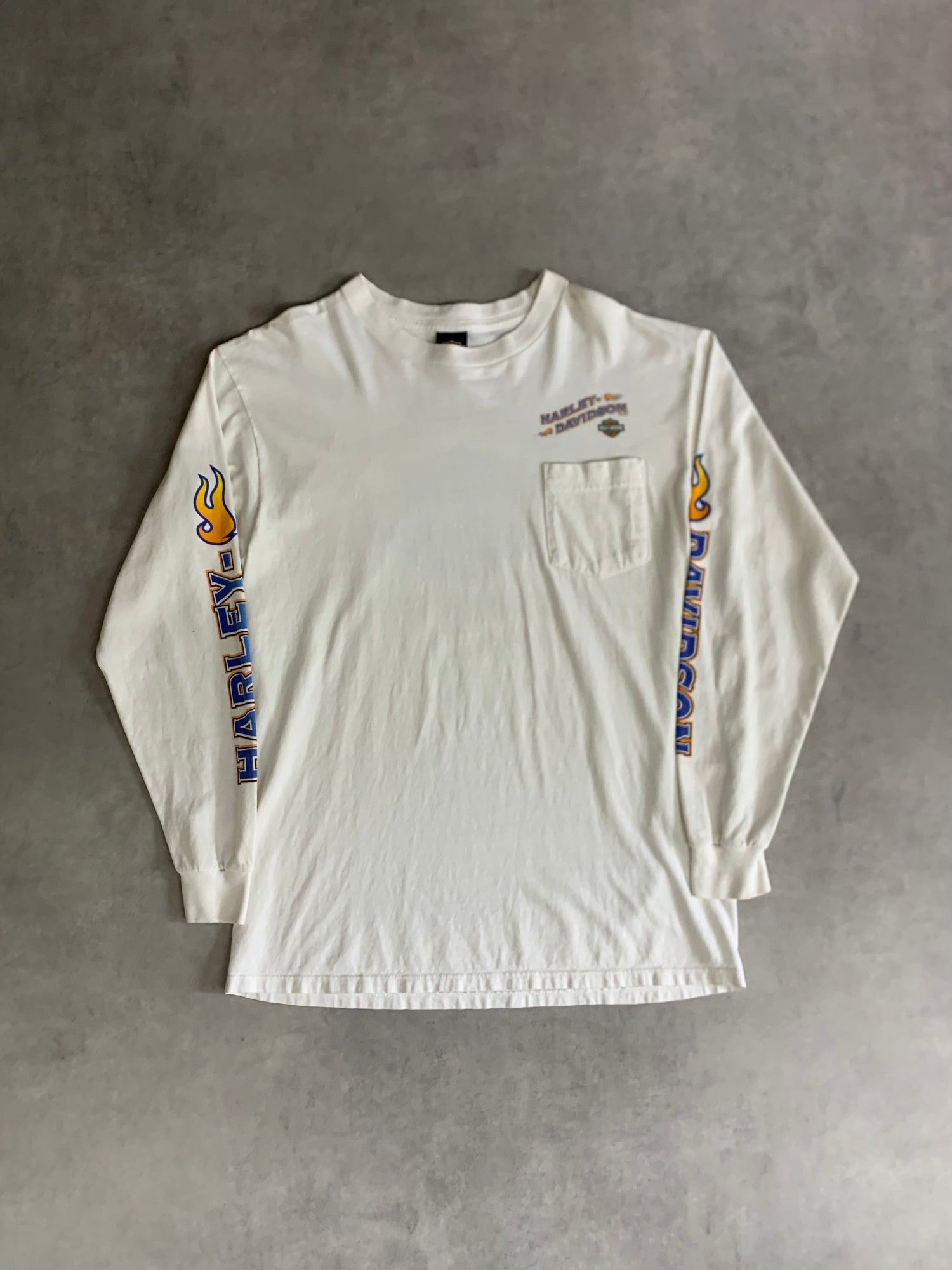00's HARLEY DAVIDSON「Bar&Shield」ハーレーロングTシャツ
