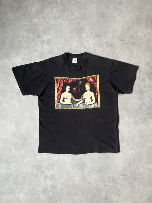 90's「ガブリエル・デストレとその妹」USA製　アートTシャツ