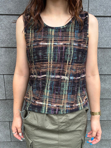 90's「Pleat Pleat by RAFAEL」ノースリーブタンクトップ