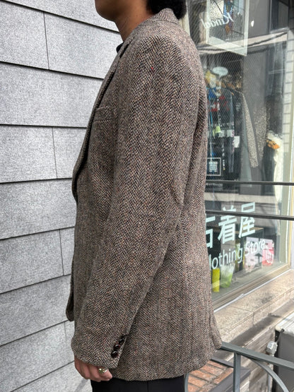 80's「Harris Tweed」ヘリンボーンジャケット