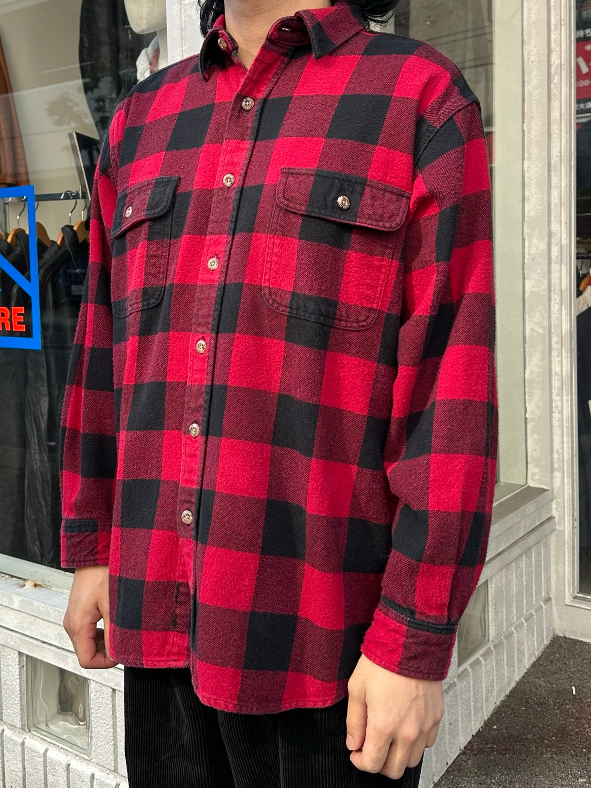 00's FIELD&STREAM「Buffalo Check」コットンフランネルシャツ