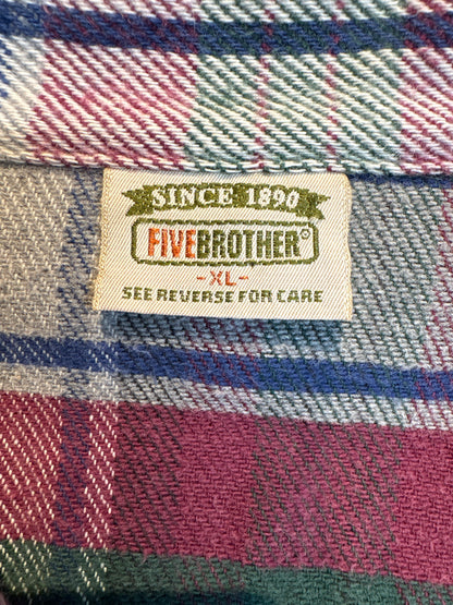 90's「FIVE BROTHER」ネルシャツ