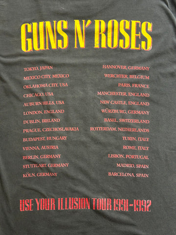90's GUNS N ROSES「Use Your Illusion Tour」バンドTシャツ