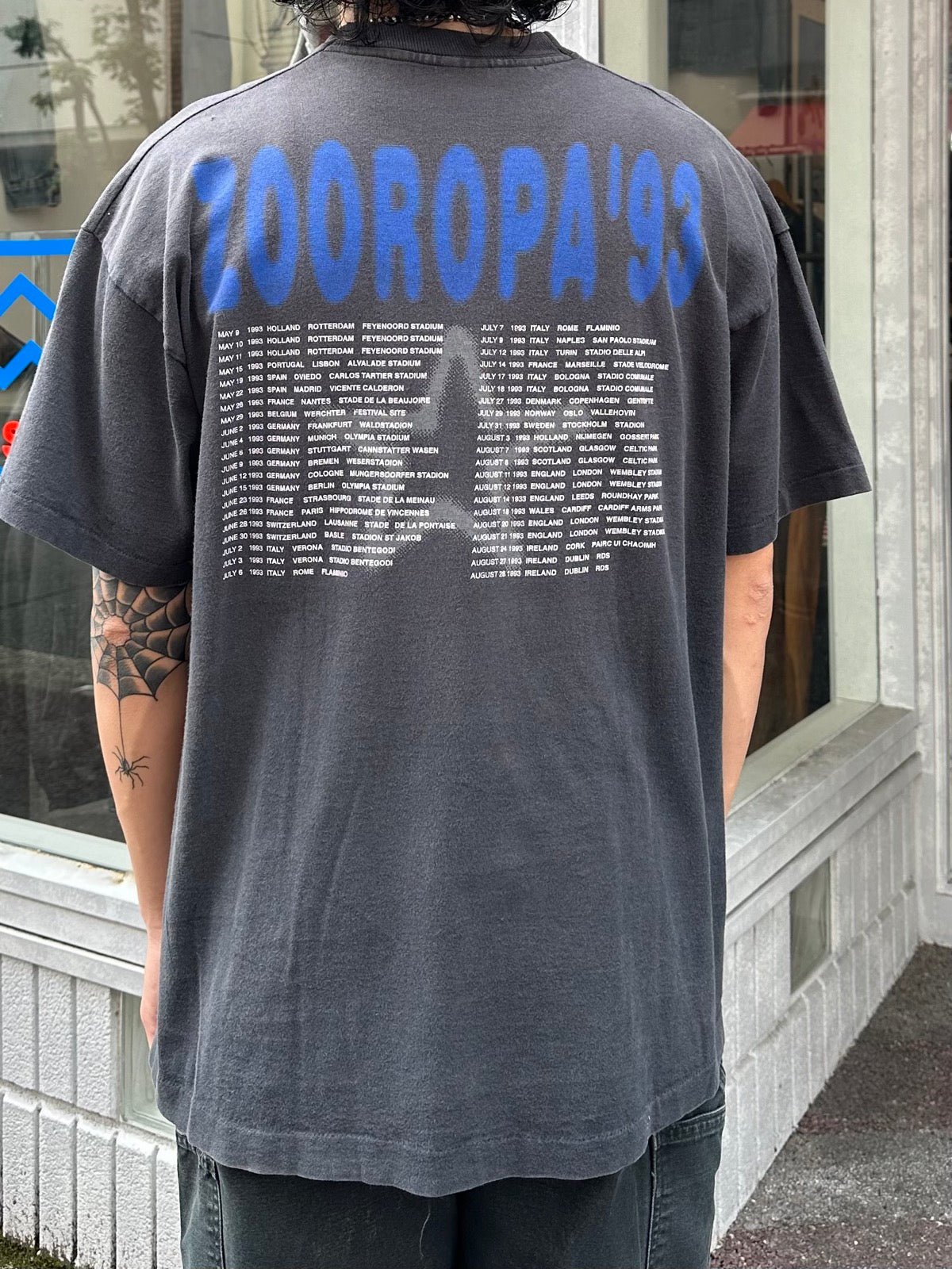 90's U2「ZOO ROPA 93」バンドTシャツ　