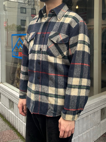 70's SEARS「PUT-ON SHOP」ネルシャツ