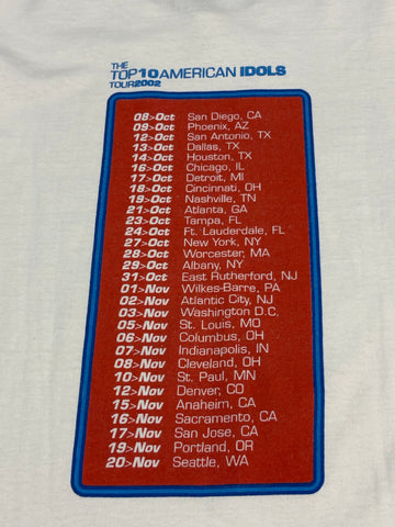 00's AMERICAN IDOLE「TOP 10」ツアーTシャツ