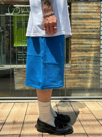 REMAKE  SWEATS DOUBLE KNEE SHORTS