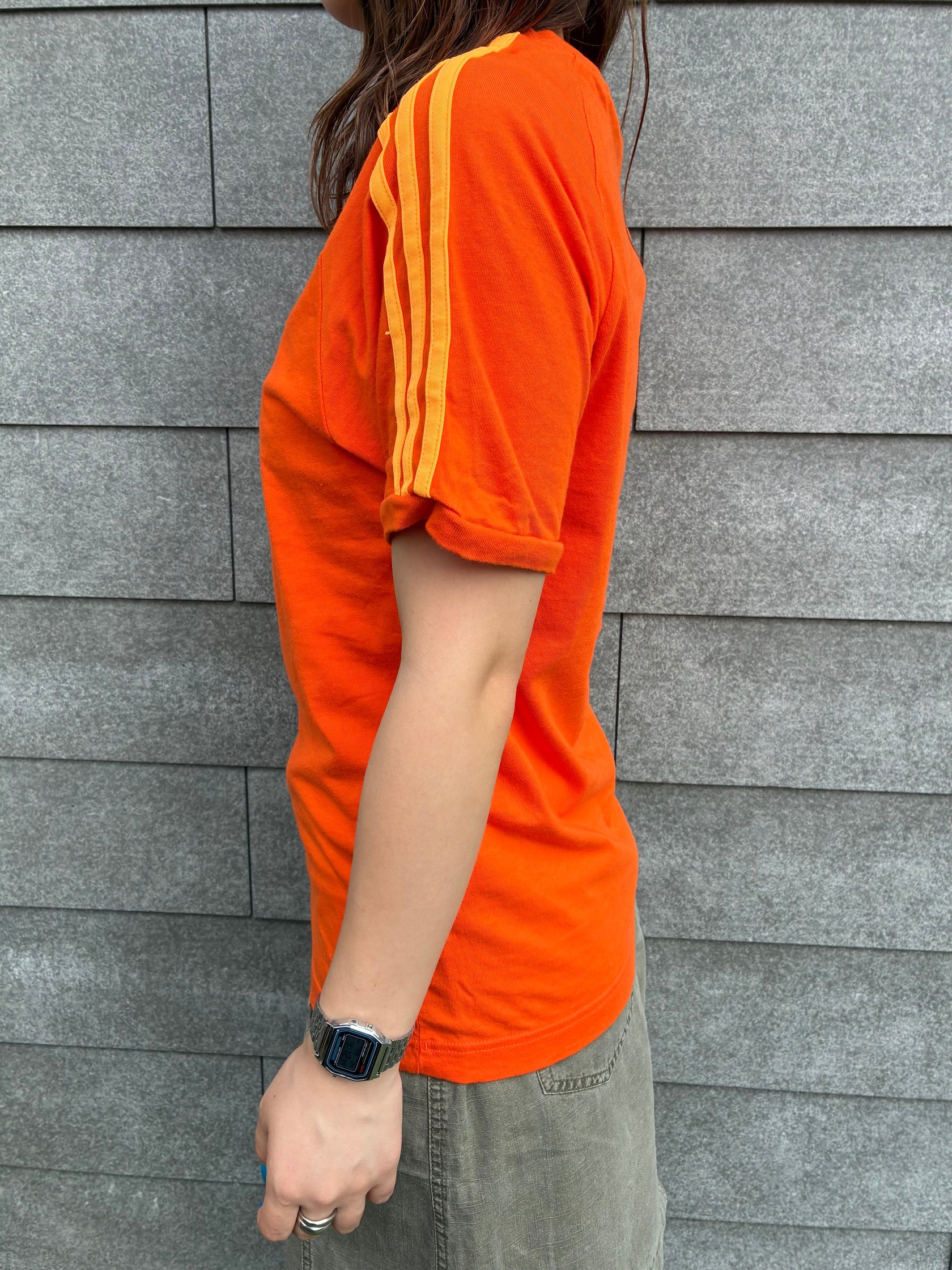 00's「adidas」トラックTシャツ