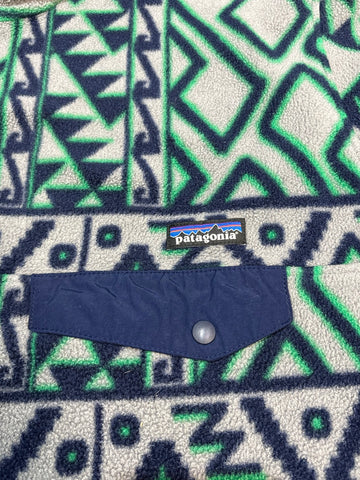 10's PATAGONIA Synchilla Snap-T「モンタナシエテ柄」フリースプルオーバー