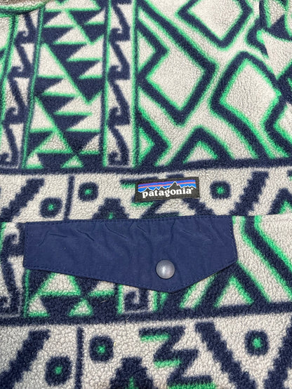 10's PATAGONIA Synchilla Snap-T「モンタナシエテ柄」フリースプルオーバー