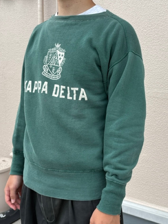 60's 「KAPPA DELTA 」ラバープリントスウェット