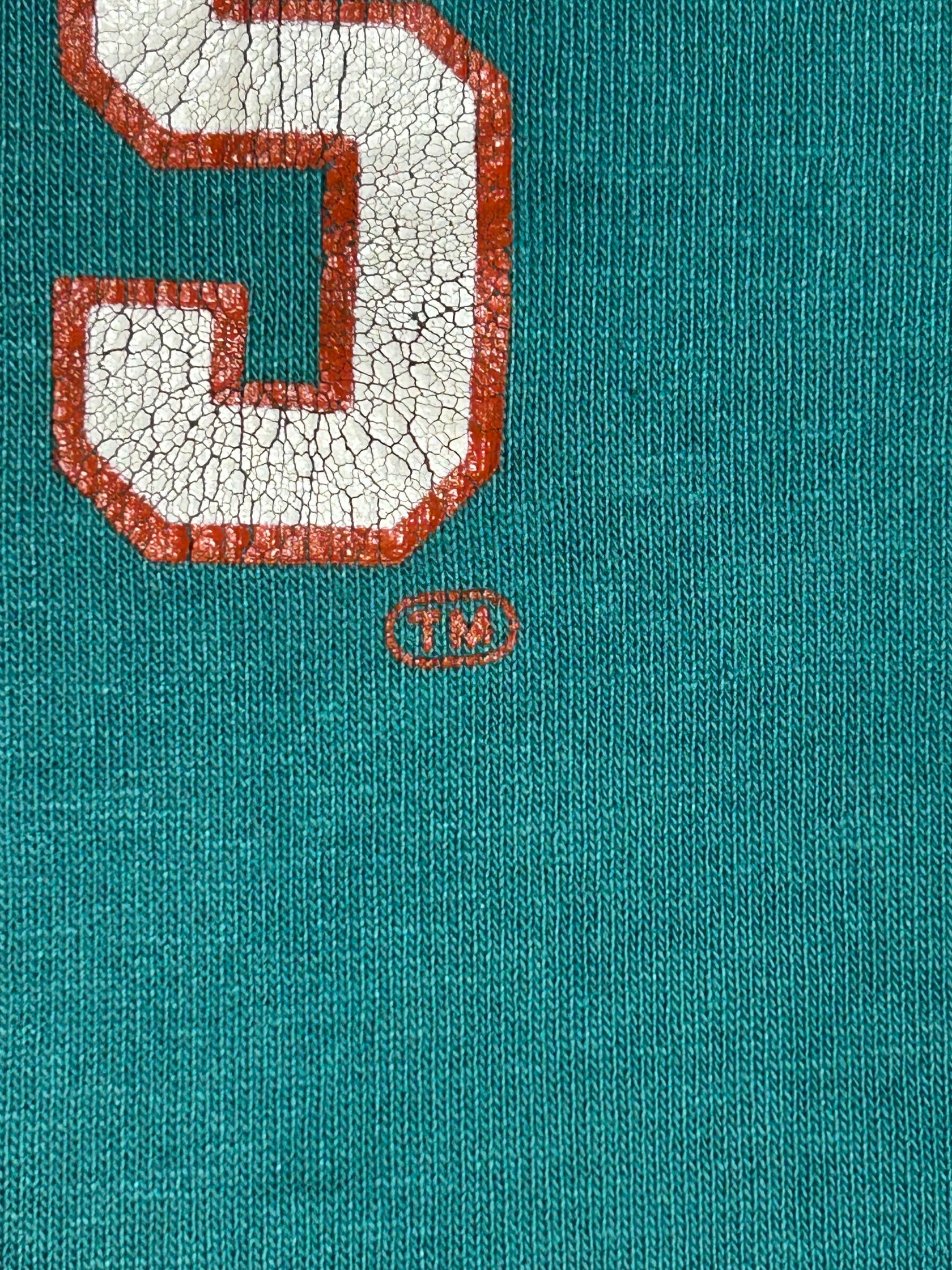 80's NLF「DOLPHINS 13」USA製 フットボールシャツ