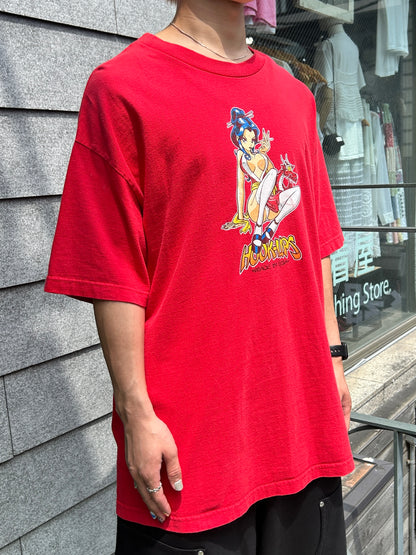 90's  HOOK-UPS「ANIME GIRLS」グラフィックTシャツ
