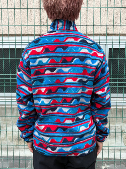 10's PATAGONIA Synchilla Snap-T「デルタ柄」フリースプルオーバー
