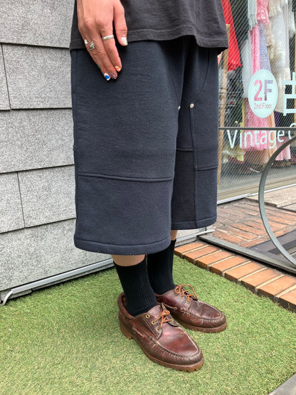 REMAKE  SWEATS DOUBLE KNEE SHORTS