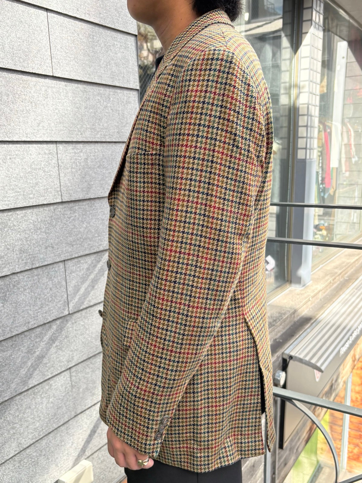 90's「Burberrys × ANSON’S HERRENHAUS」ハウンドトゥースジャケット