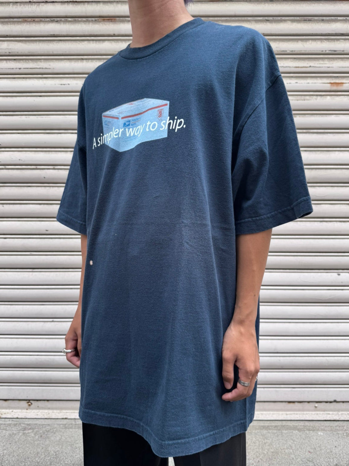 00's USPS「MAIL FLAT RATE BOX」企業Tシャツ