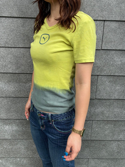 90's「PUMA」USA製 VネックTシャツ