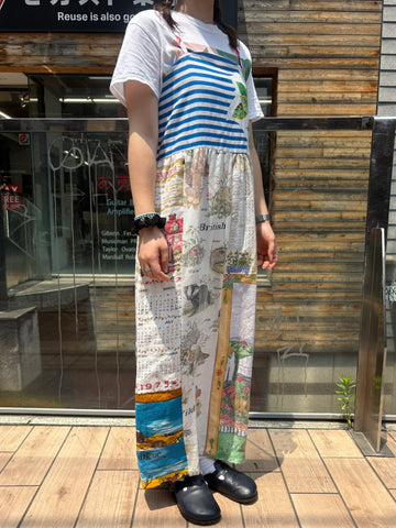 REMAKE FABRIC PRINT ONEPIECE