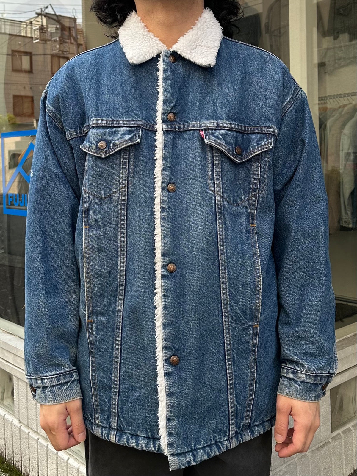 80's LEVI’S「70619-0218」USA製 デニムボアジャケット