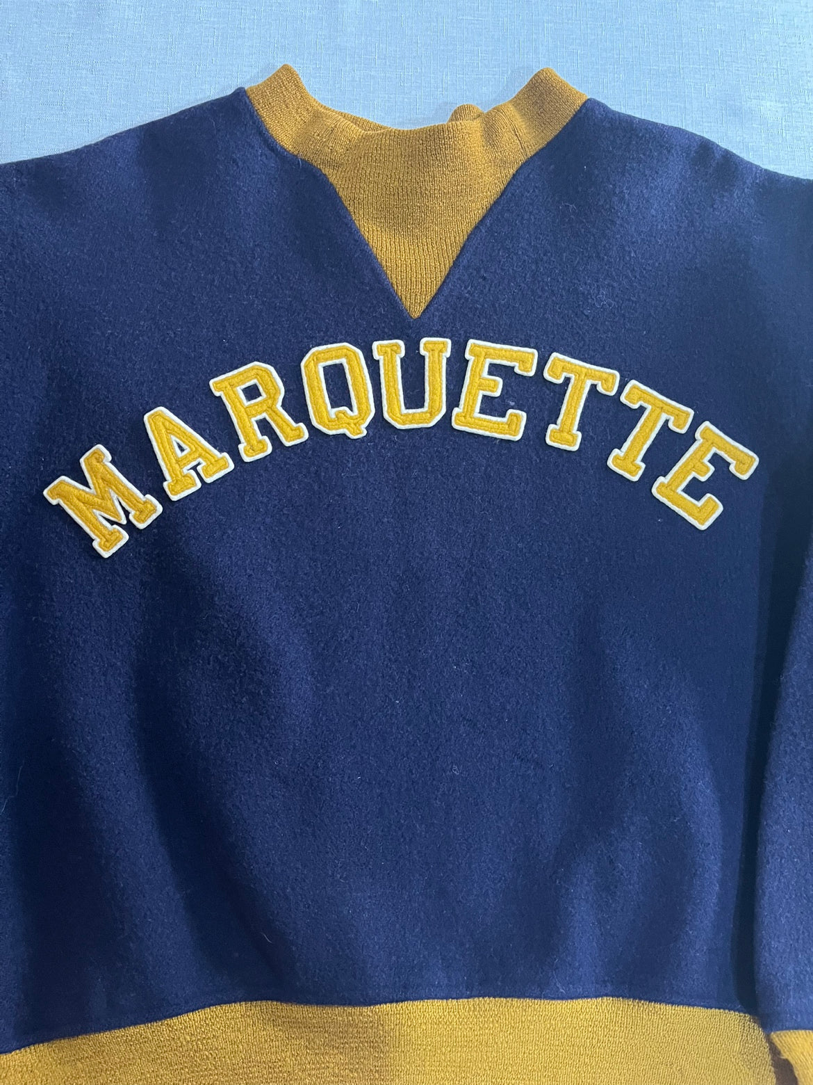 40's~50's 「MARQUETTE 」カレッジウールスウェット