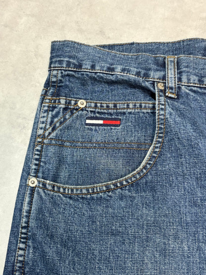90's TOMMY JEANS デニムカーゴショーツ