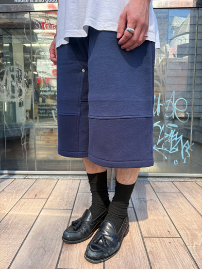 REMAKE  SWEATS DOUBLE KNEE SHORTS