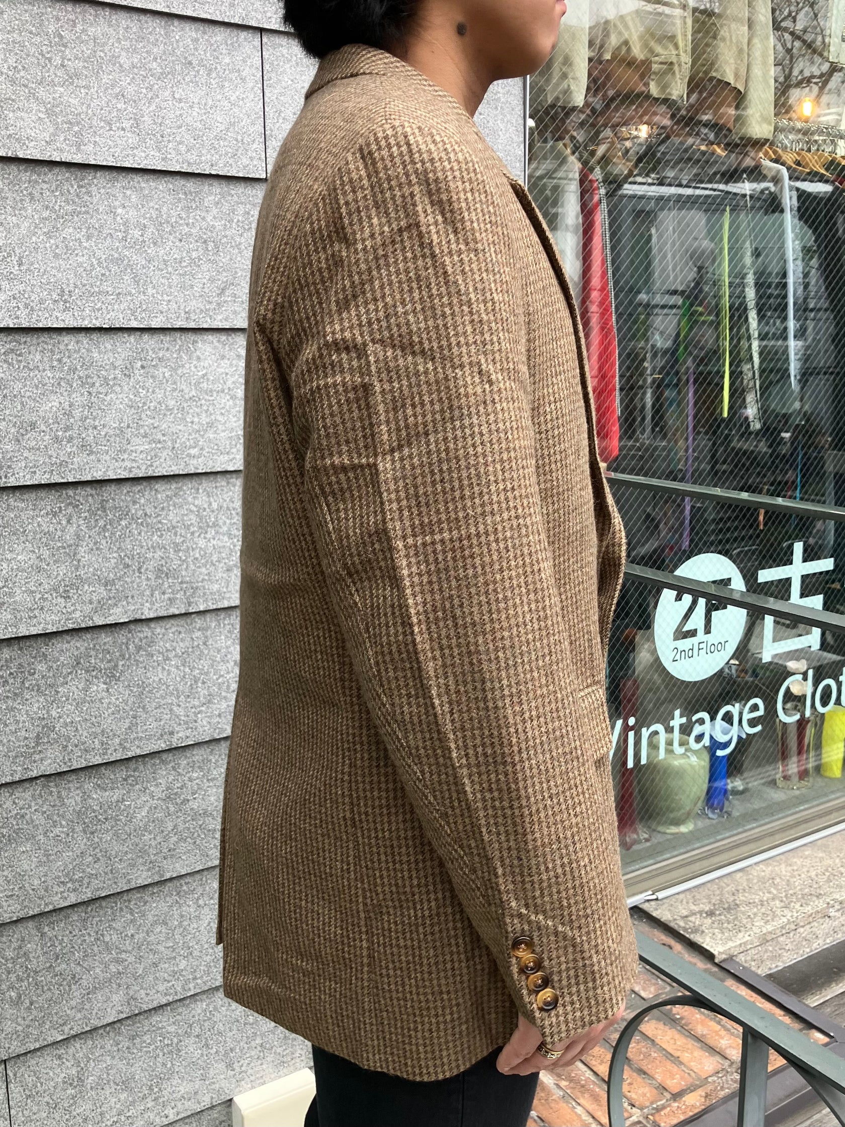 90's「Polo University Club」ツイードジャケット