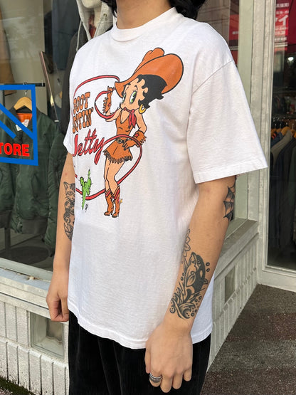 90's BETTY BOOP「Cowgirl」キャラクターTシャツ