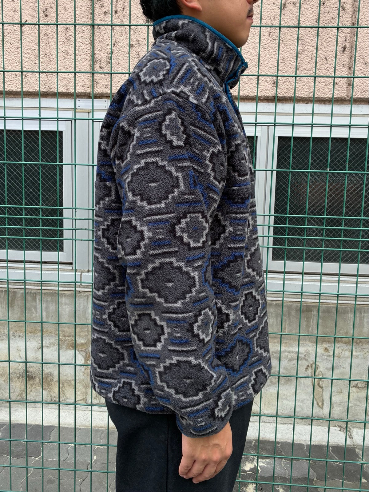 10's PATAGONIA Synchilla Snap-T「ヤナバ柄」フリースプルオーバー