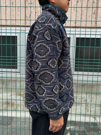10's PATAGONIA Synchilla Snap-T「ヤナバ柄」フリースプルオーバー
