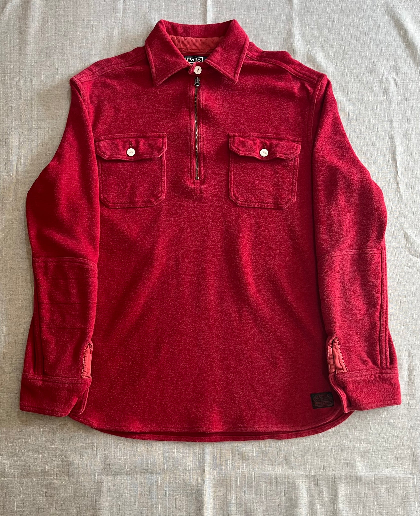 90's RALPH LAUREN「Chin Strap」 ハーフジップシャツ