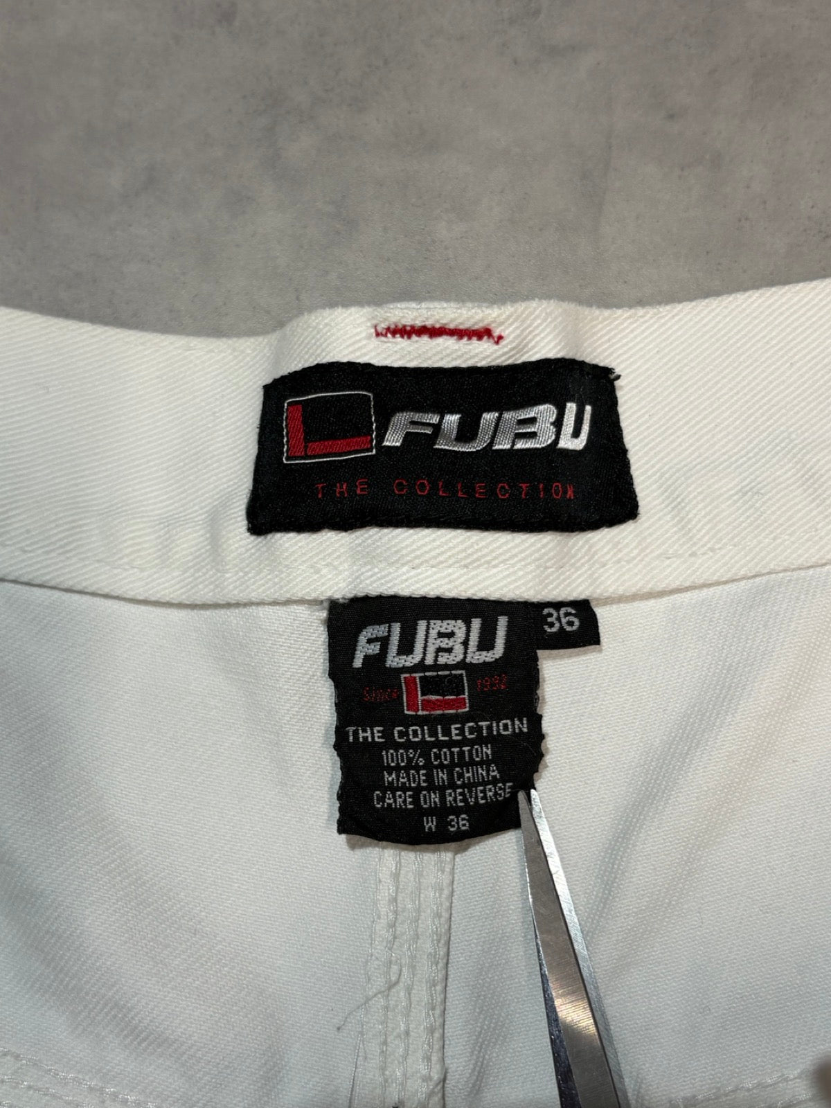 90's FUBU デニムカーゴショーツ