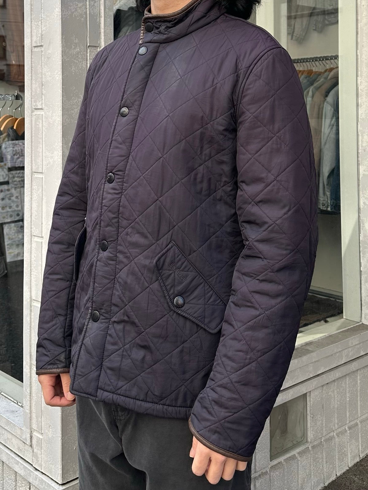 00's BARBOUR「Powell Polarquilt」キルティングジャケット – FUJI STORE