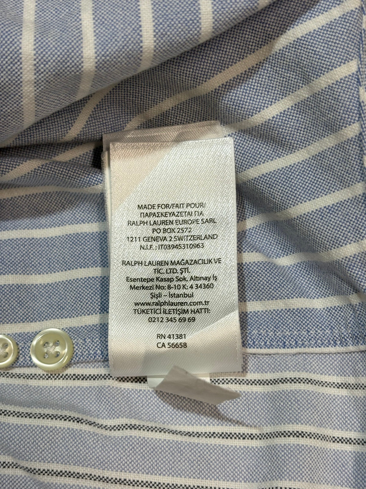 RALPH LAUREN「Oxford」Mixed Stripe ボタンダウンシャツ