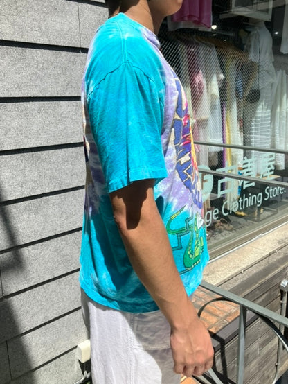 90's「Grateful Dead Sun & Skull」USA製 総柄Tシャツ