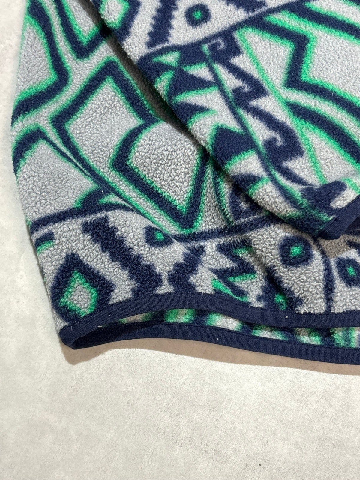 10's PATAGONIA Synchilla Snap-T「モンタナシエテ柄」フリースプルオーバー