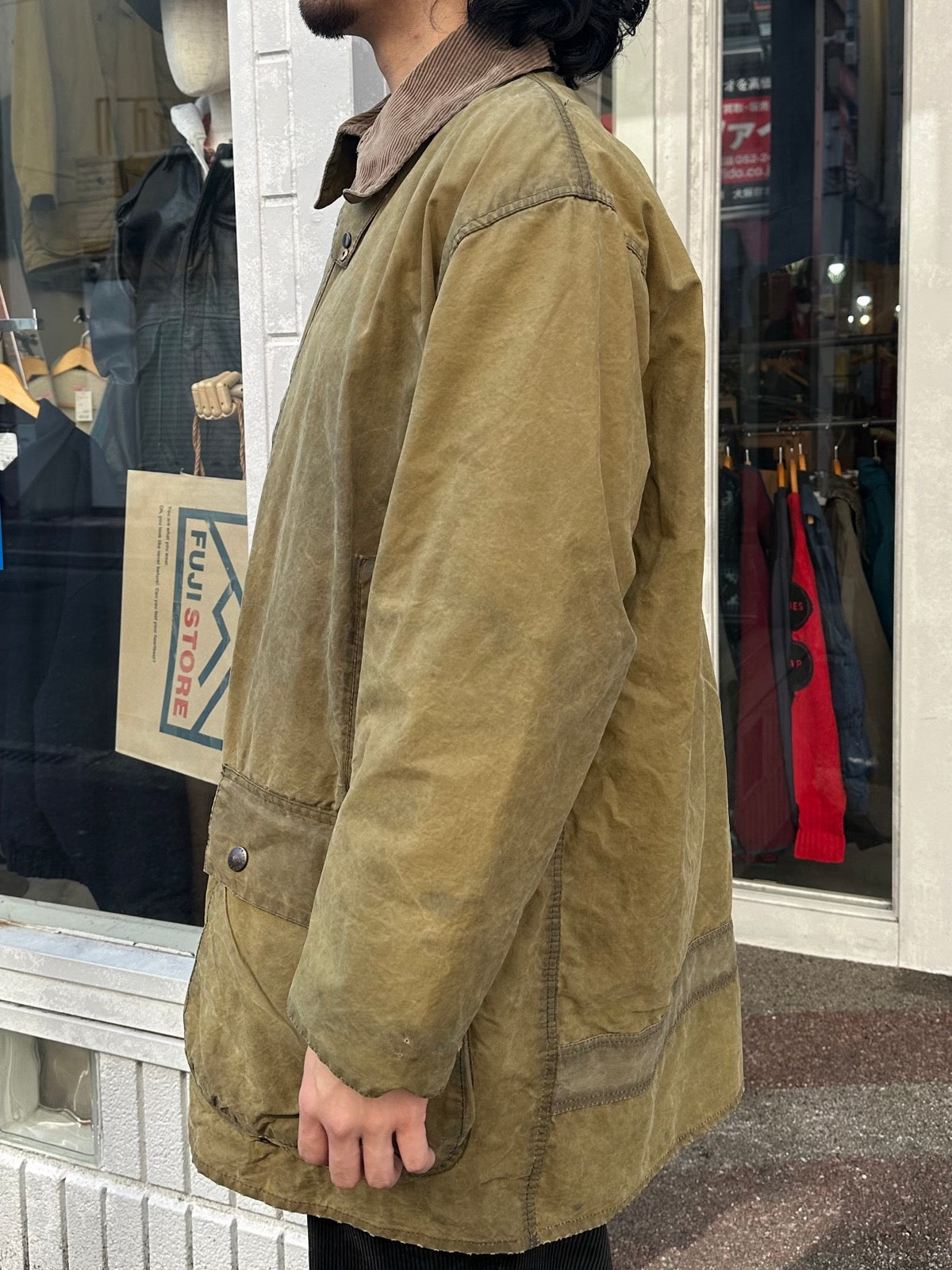 90's BARBOUR「BORDER」オイルドジャケット　
