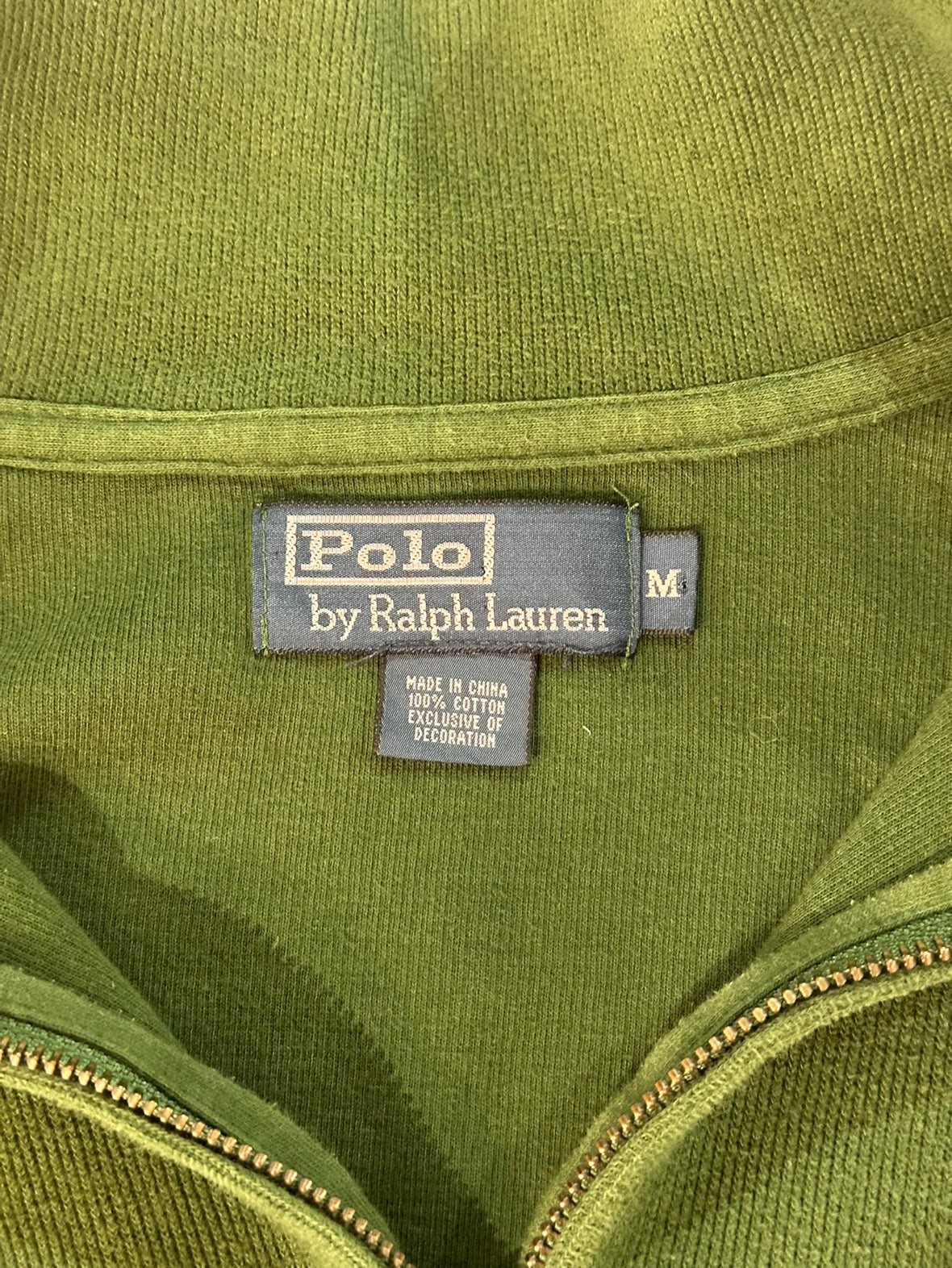 90's RALPH LAUREN ハーフジップニット　