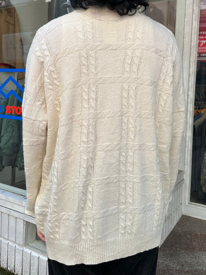 80's LACOSTE「cable」セーター